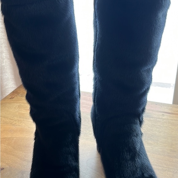 Black fur boots - Picture 2 of 5